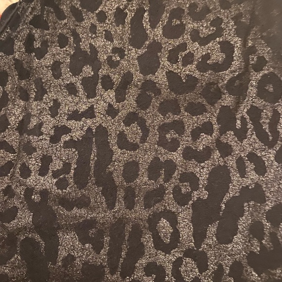 Express Leopard Print Sheen Leggings - Picture 6 of 7